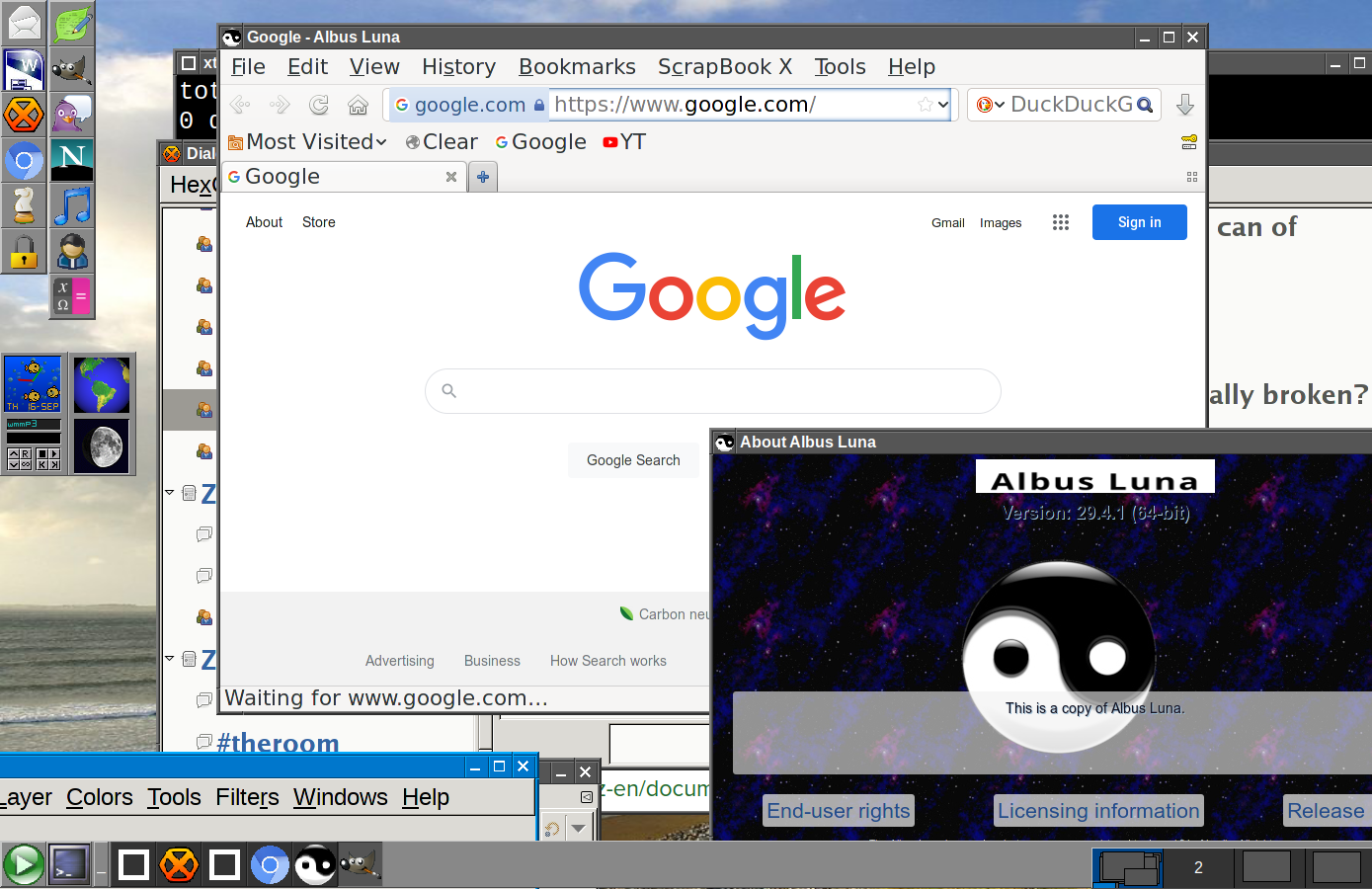AlbusLuna web browser